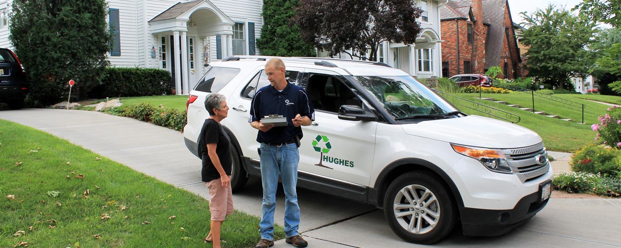 hughes tree service customer and salesman